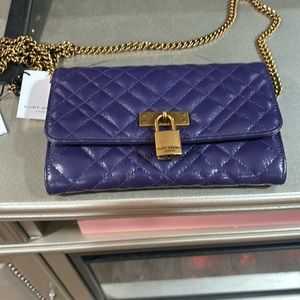 New Kurt Keiger crossbody. Purple new with tags.